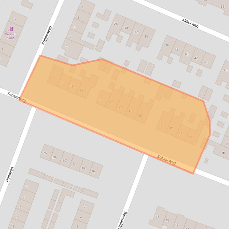 Kaart van postcodegebied 1276AE.