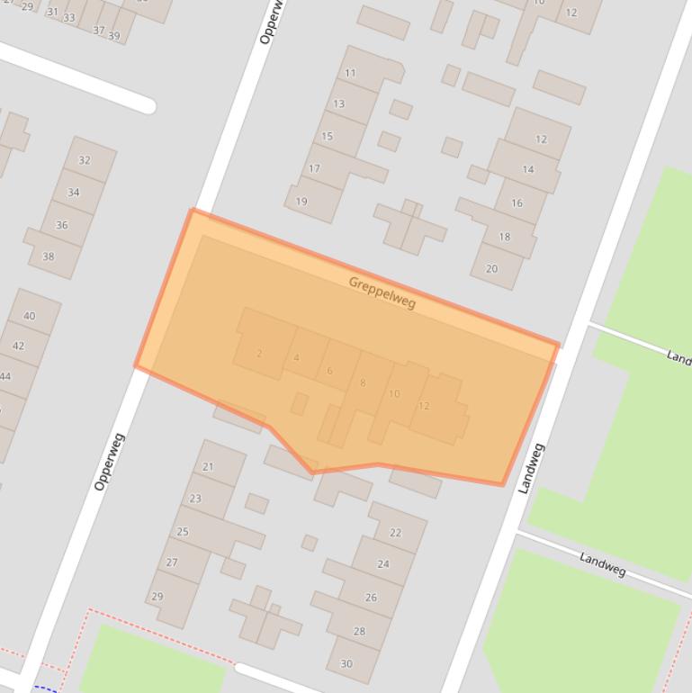 Kaart van postcodegebied 1276AR.