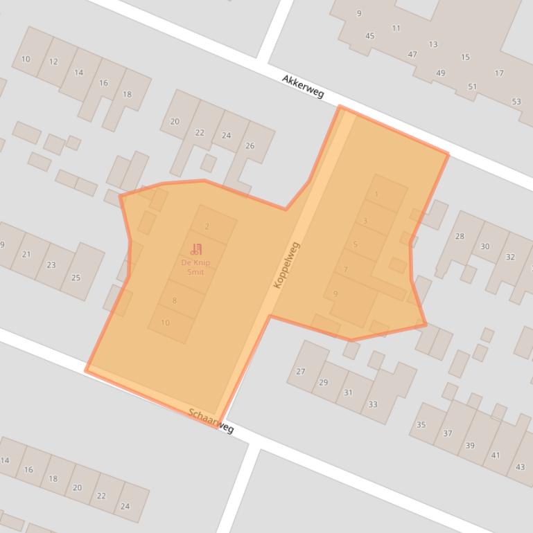 Kaart van postcodegebied 1276BE.