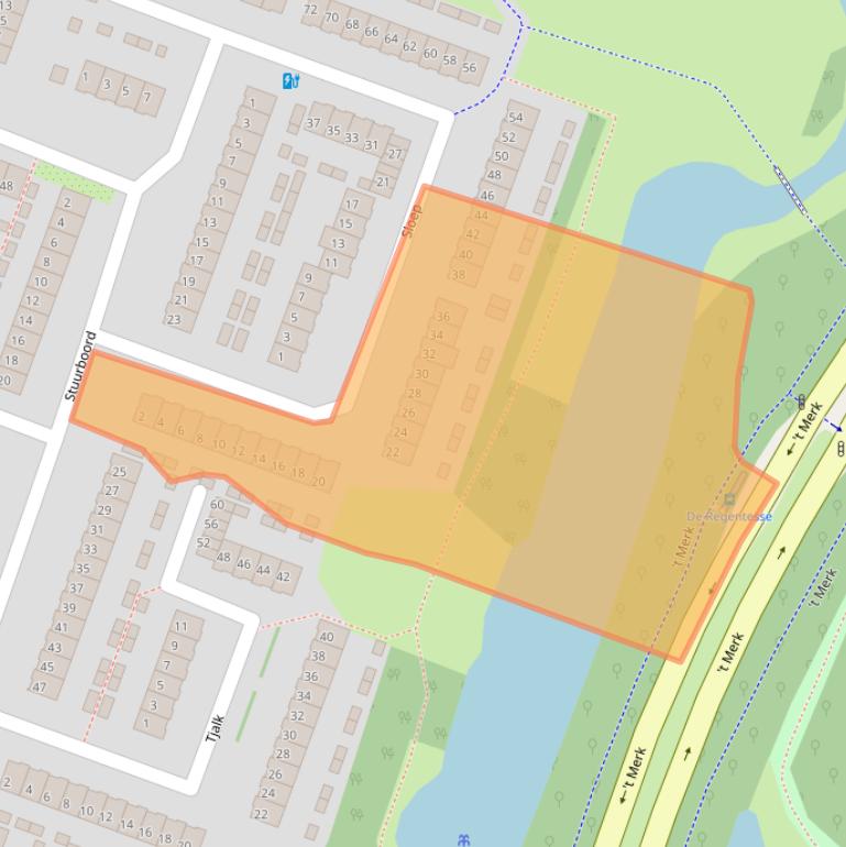 Kaart van postcodegebied 1276CV.