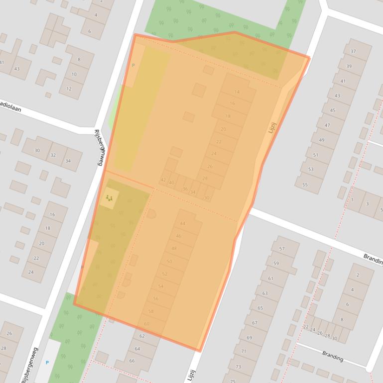 Kaart van postcodegebied 1276GL.