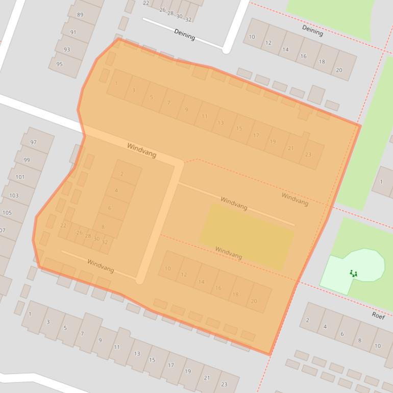 Kaart van postcodegebied 1276GV.