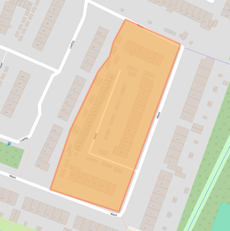 Kaart van postcodegebied 1276HE.