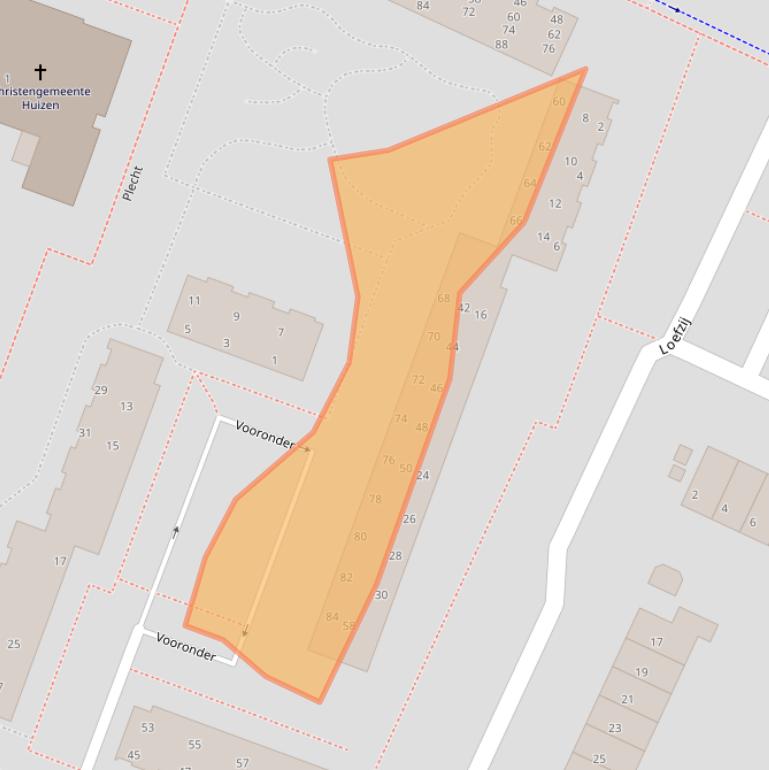 Kaart van postcodegebied 1276HM.