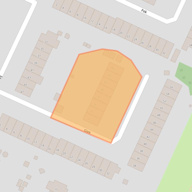 Kaart van postcodegebied 1276JC.