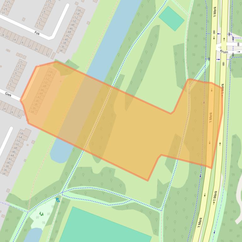 Kaart van postcodegebied 1276JE.