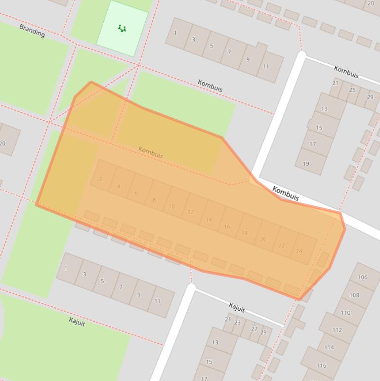 Kaart van postcodegebied 1276JH.