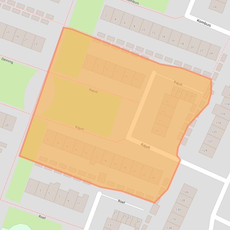 Kaart van postcodegebied 1276JM.