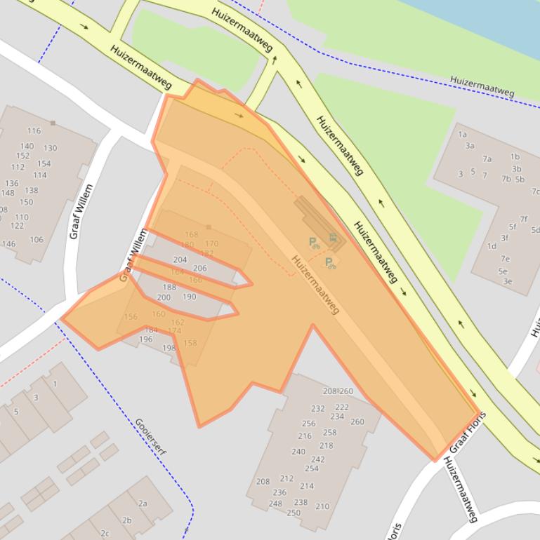 Kaart van postcodegebied 1276ME.