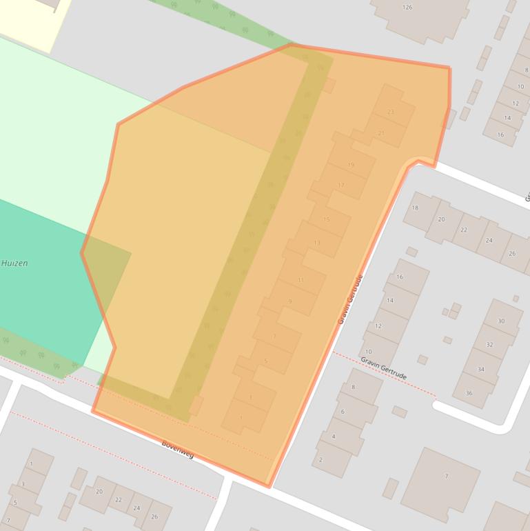 Kaart van postcodegebied 1276MN.