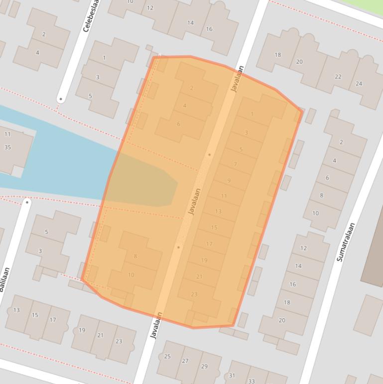Kaart van postcodegebied 1276NN.