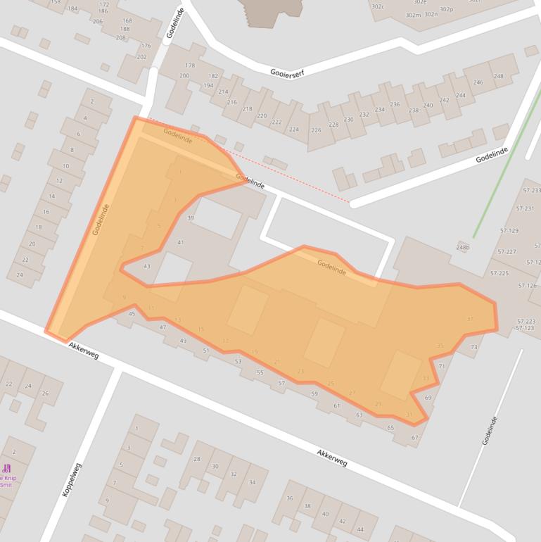 Kaart van postcodegebied 1276XE.