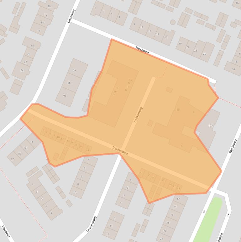 Kaart van postcodegebied 1276XP.