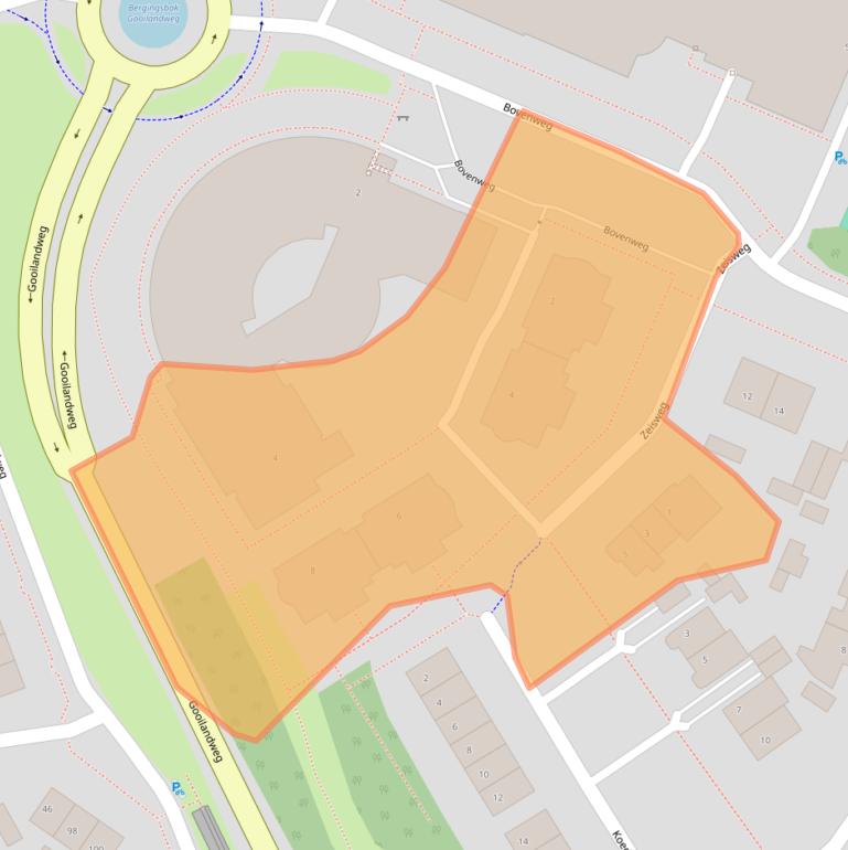 Kaart van postcodegebied 1276XX.