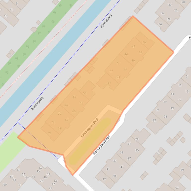 Kaart van postcodegebied 1277AL.