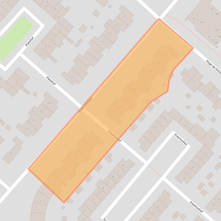 Kaart van postcodegebied 1277AS.