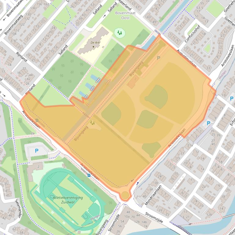 Kaart van postcodegebied 1277AZ.