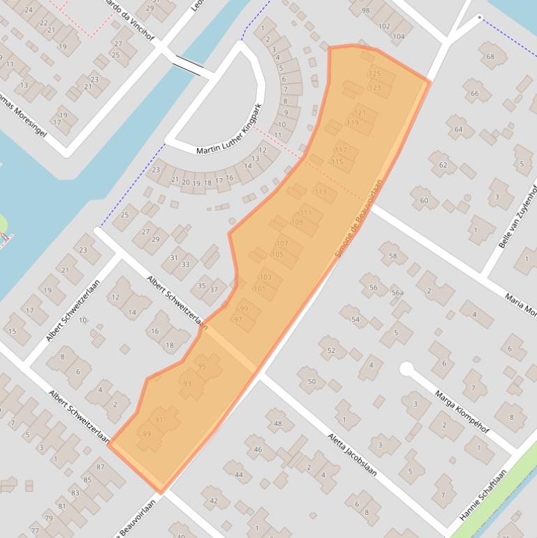 Kaart van postcodegebied 1277BN.