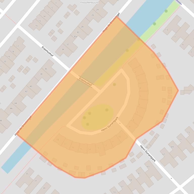 Kaart van postcodegebied 1277BP.