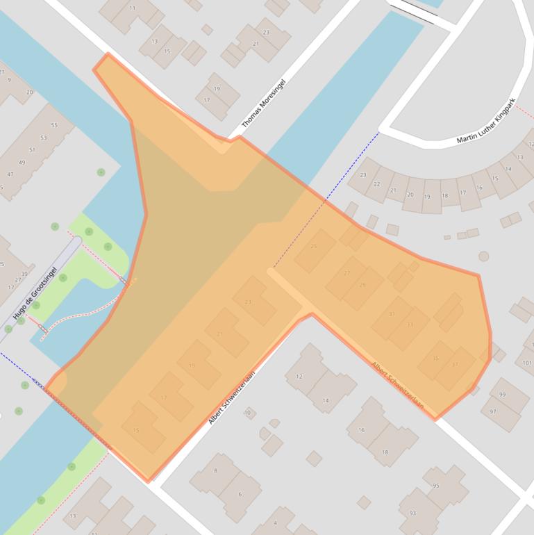 Kaart van postcodegebied 1277BW.