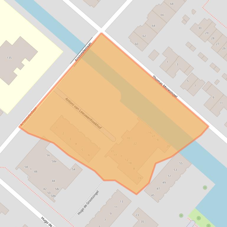 Kaart van postcodegebied 1277CD.