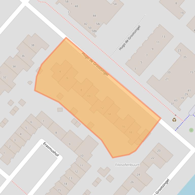 Kaart van postcodegebied 1277CE.