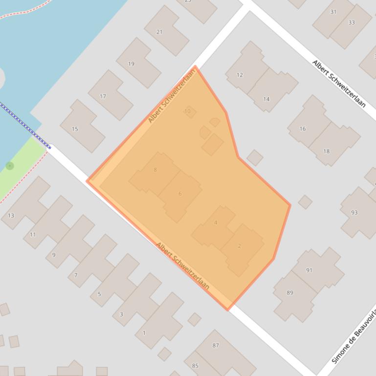 Kaart van postcodegebied 1277CJ.