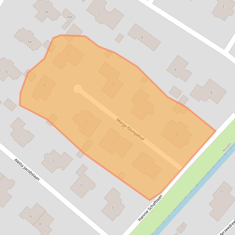 Kaart van postcodegebied 1277CR.