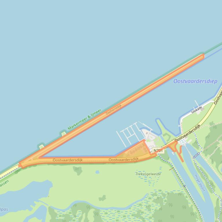 Kaart van postcodegebied 1309AA.