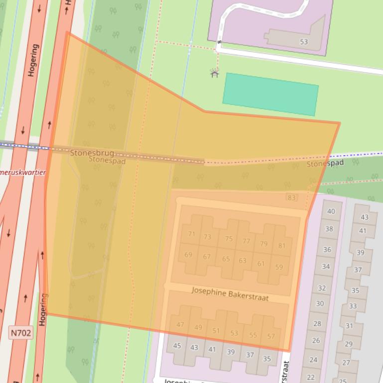 Kaart van postcodegebied 1311GC.