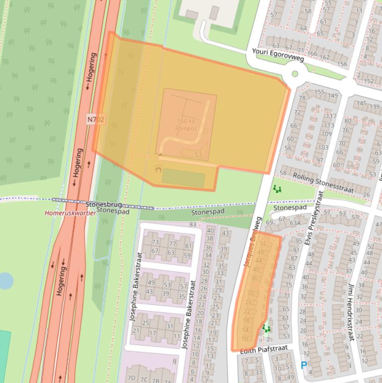 Kaart van postcodegebied 1311HG.