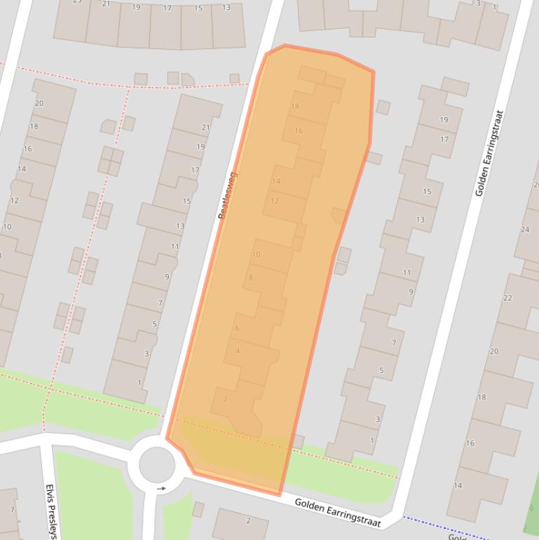 Kaart van postcodegebied 1311JL.