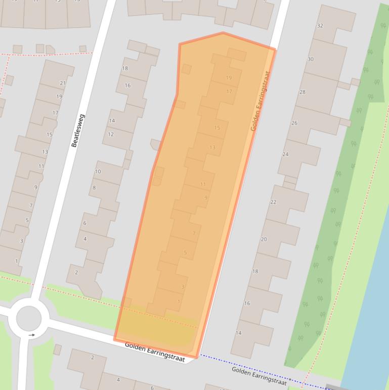Kaart van postcodegebied 1311JM.