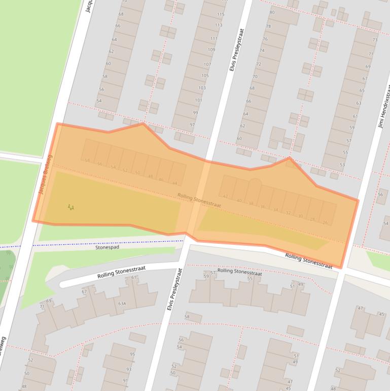 Kaart van postcodegebied 1311JV.