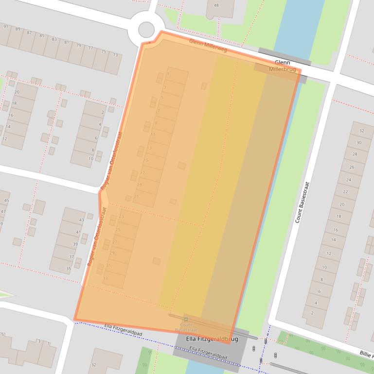 Kaart van postcodegebied 1311JW.