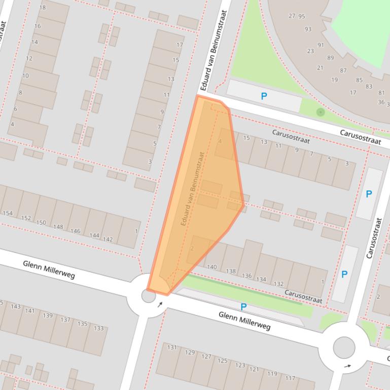 Kaart van postcodegebied 1311KJ.