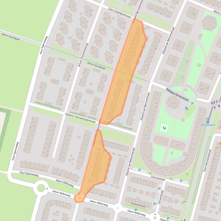 Kaart van postcodegebied 1311KN.