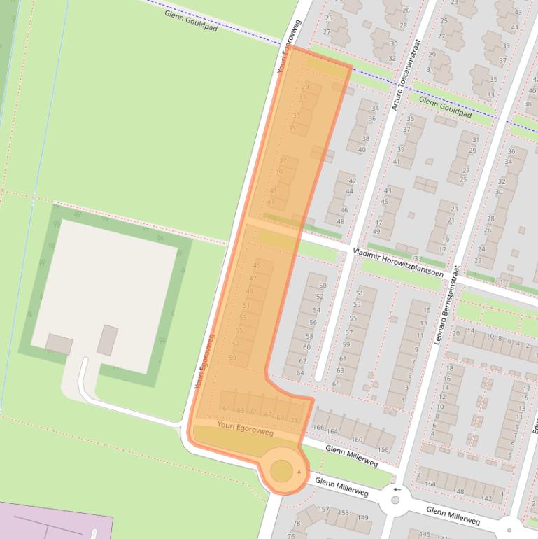 Kaart van postcodegebied 1311KV.