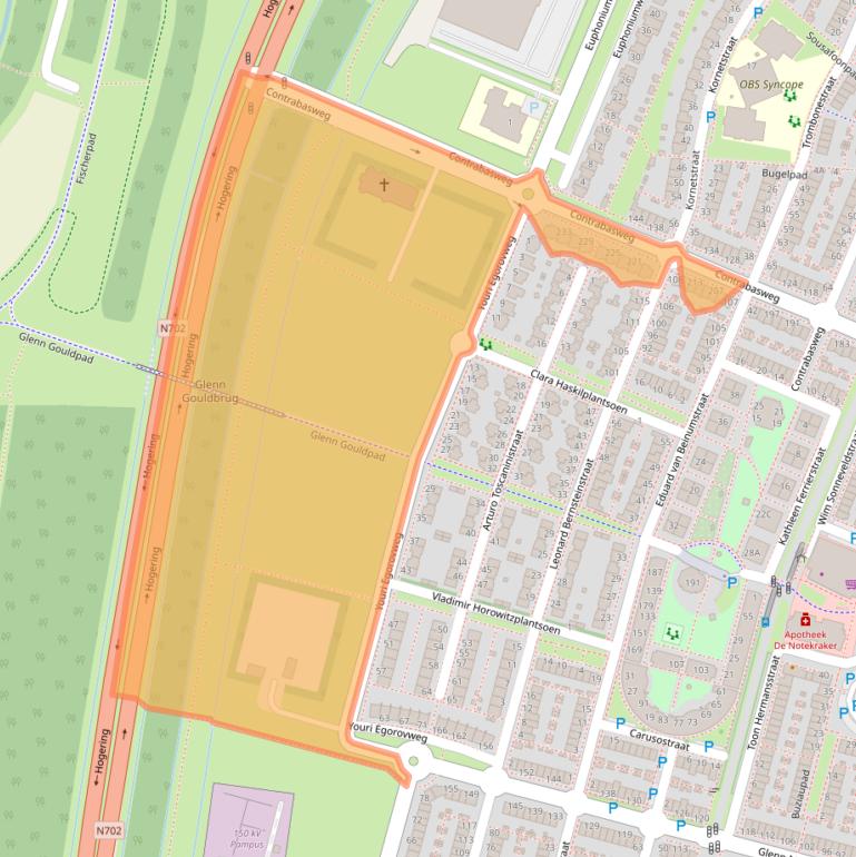 Kaart van postcodegebied 1311LB.