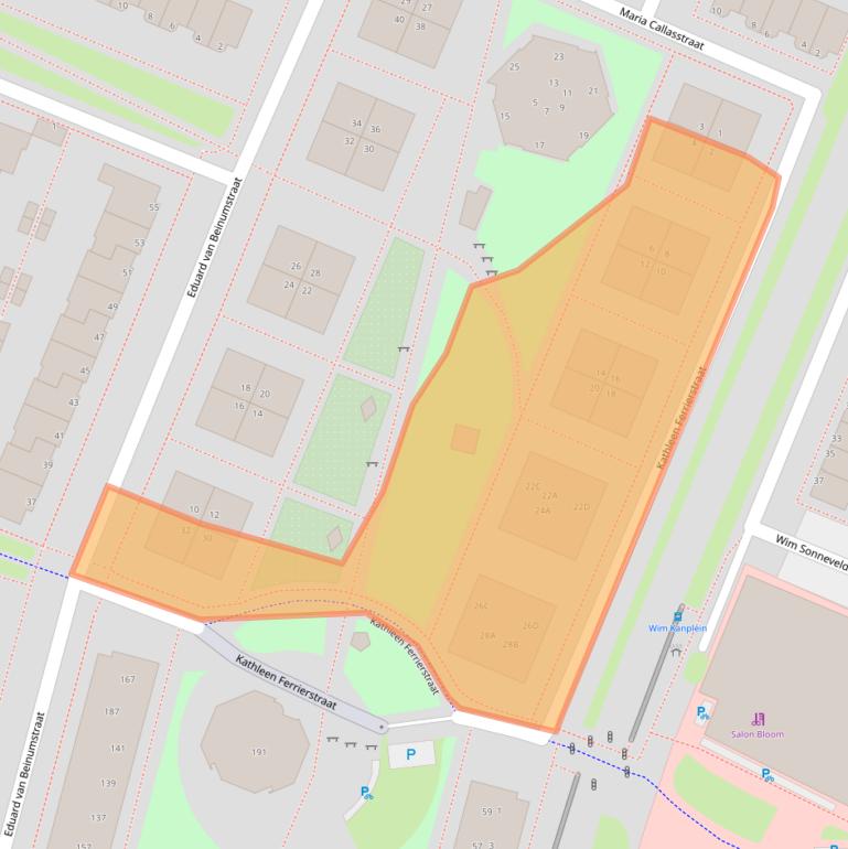 Kaart van postcodegebied 1311LJ.