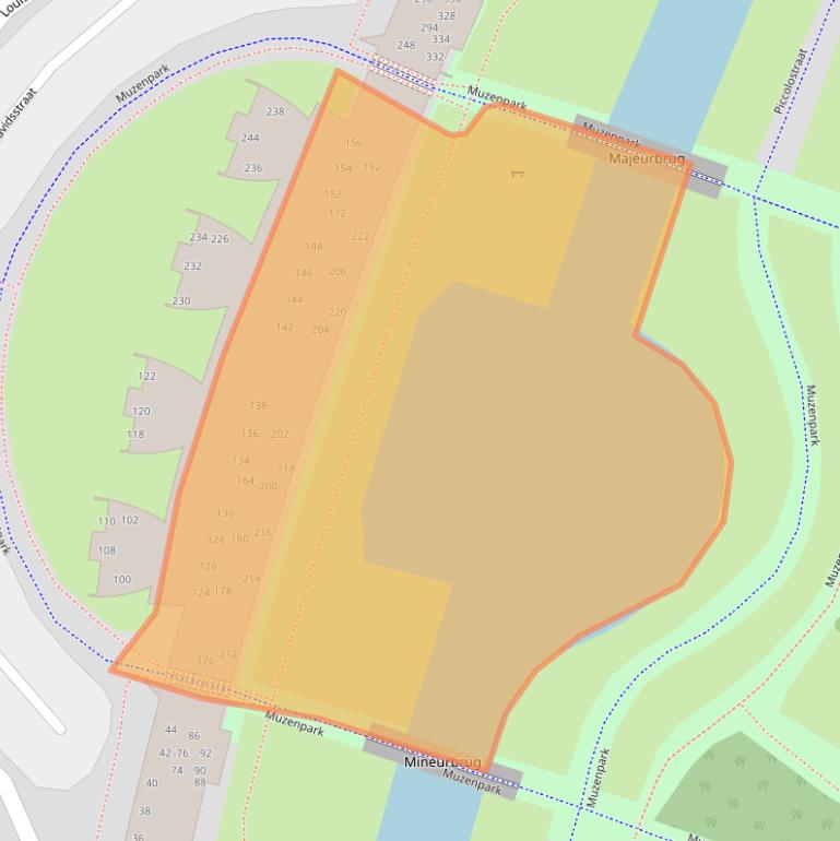 Kaart van postcodegebied 1311LW.
