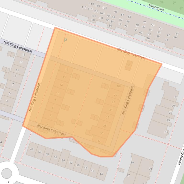 Kaart van postcodegebied 1311PB.
