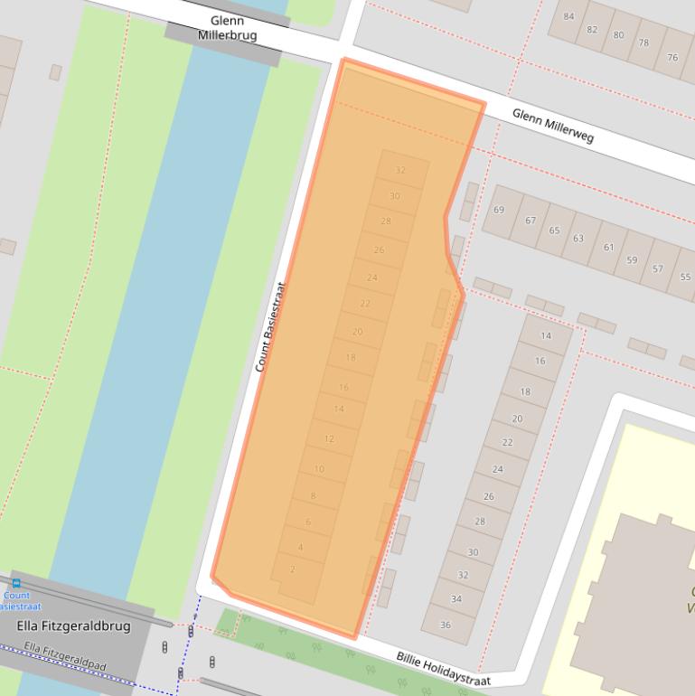 Kaart van postcodegebied 1311PC.