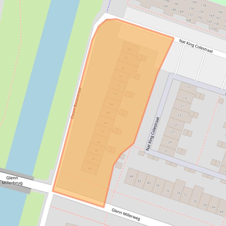 Kaart van postcodegebied 1311PD.