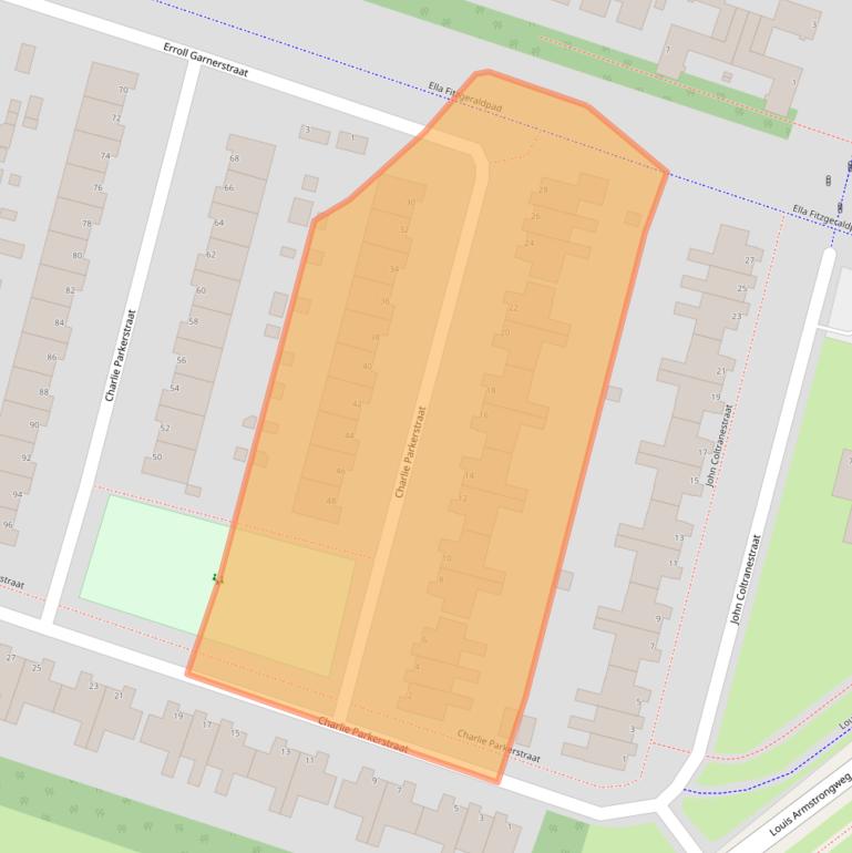 Kaart van postcodegebied 1311PH.