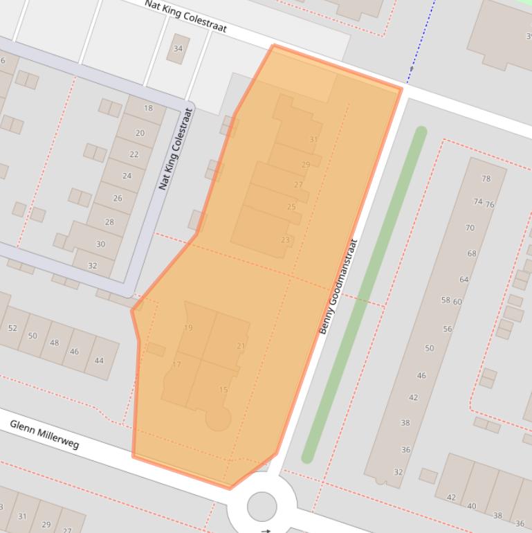 Kaart van postcodegebied 1311PV.