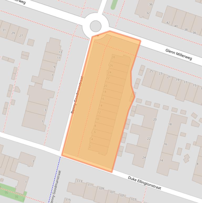 Kaart van postcodegebied 1311PX.