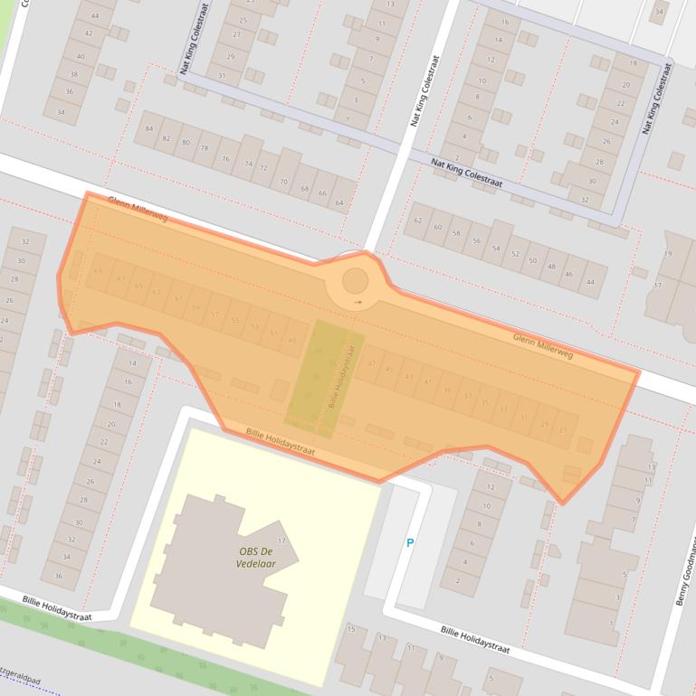 Kaart van postcodegebied 1311RP.