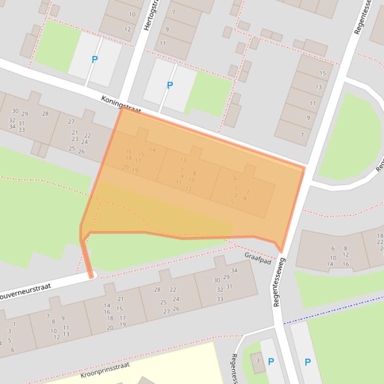 Kaart van postcodegebied 1312AG.