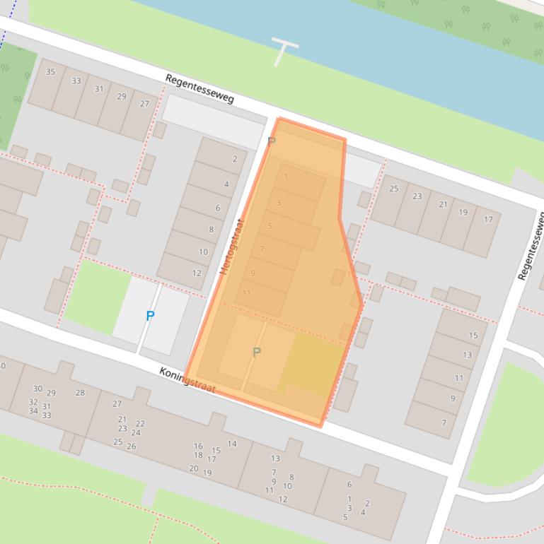 Kaart van postcodegebied 1312AJ.